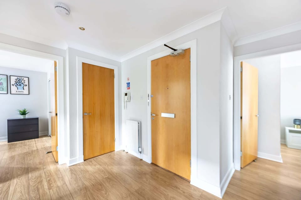 The hallway and entrance area