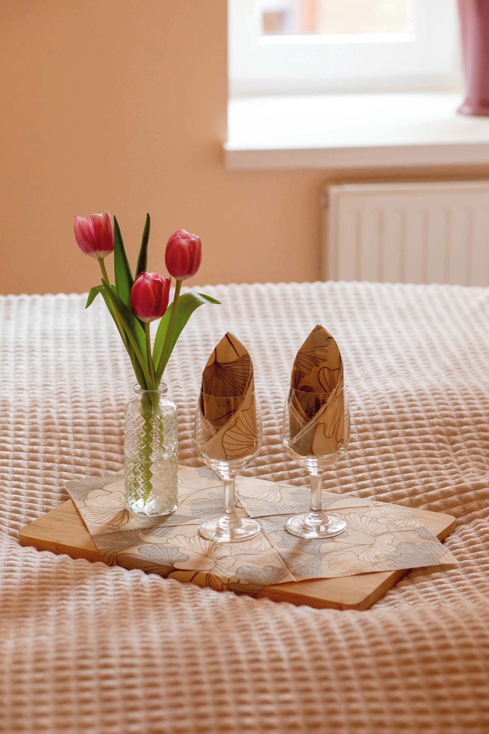 Stylish bedroom details featuring elegant decoration and cozy accents.