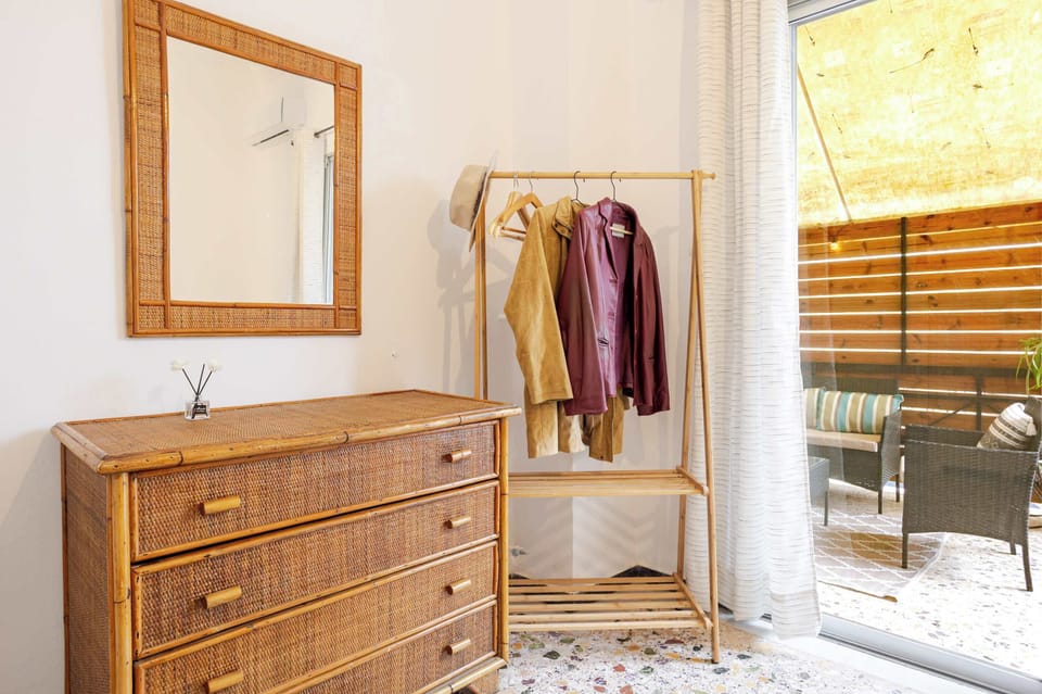 First Bedroom: Access to the property's patio 