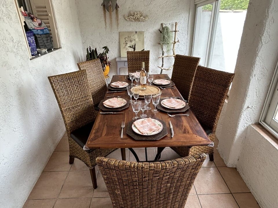 dining area in the veranda