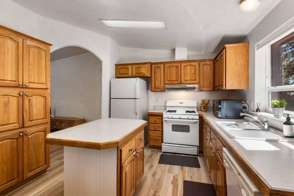 Modern Appliances Meet Warm Cabin Charm