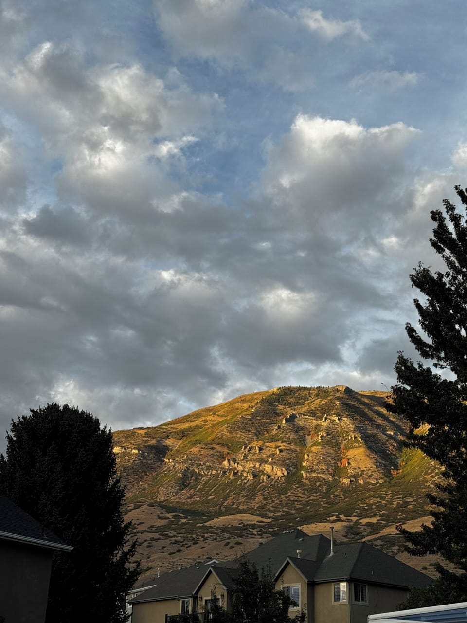 Mountain View from apartment entrance.
