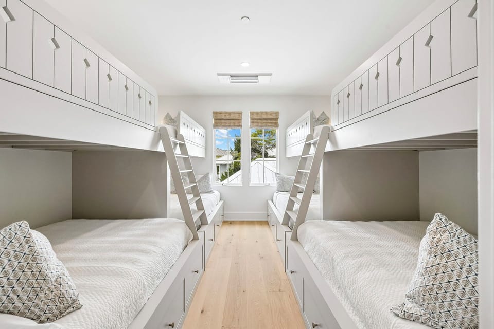 Bunk Room with 4 Bunk Beds on Third Floor