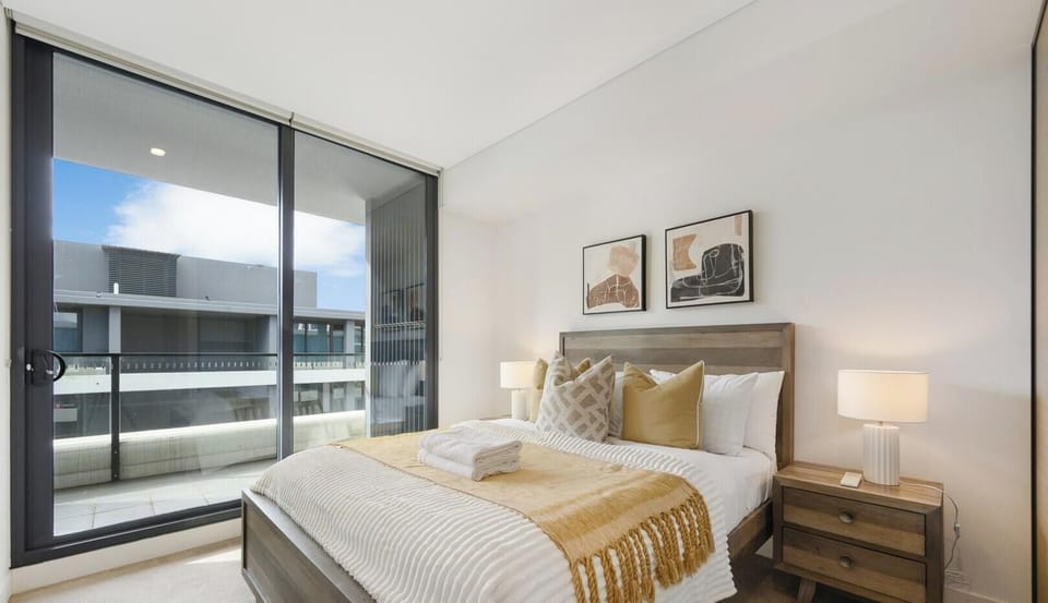 Clean and comfortable bedroom with fresh linens