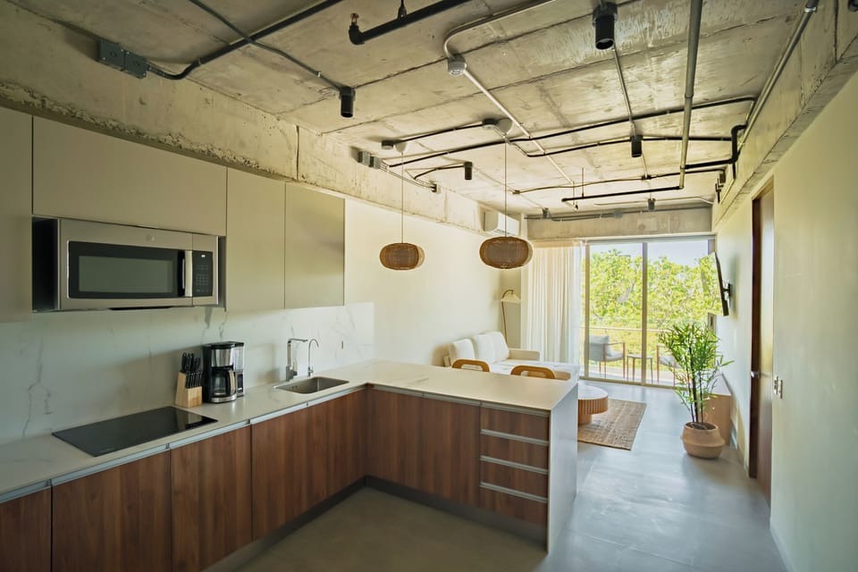Kitchen & Living Room