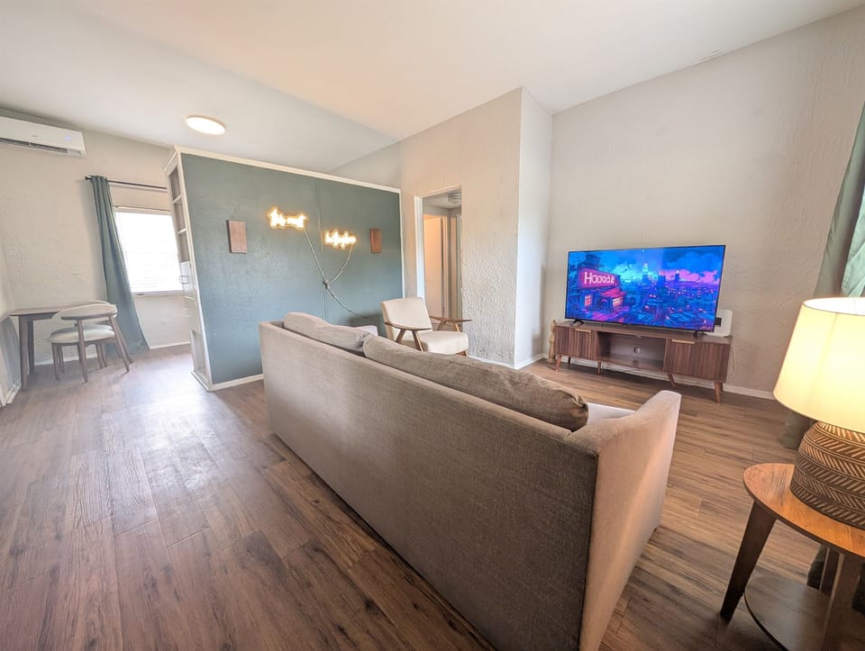Laid back living room with smart TV