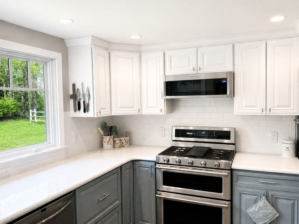 Gas stove and microwave
