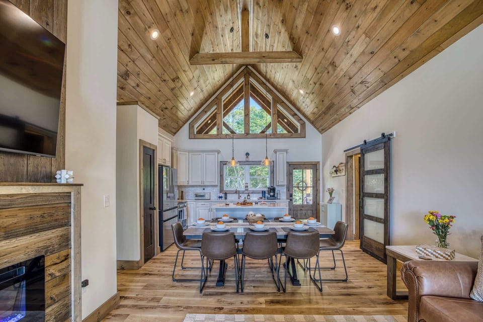 High vaulted ceilings