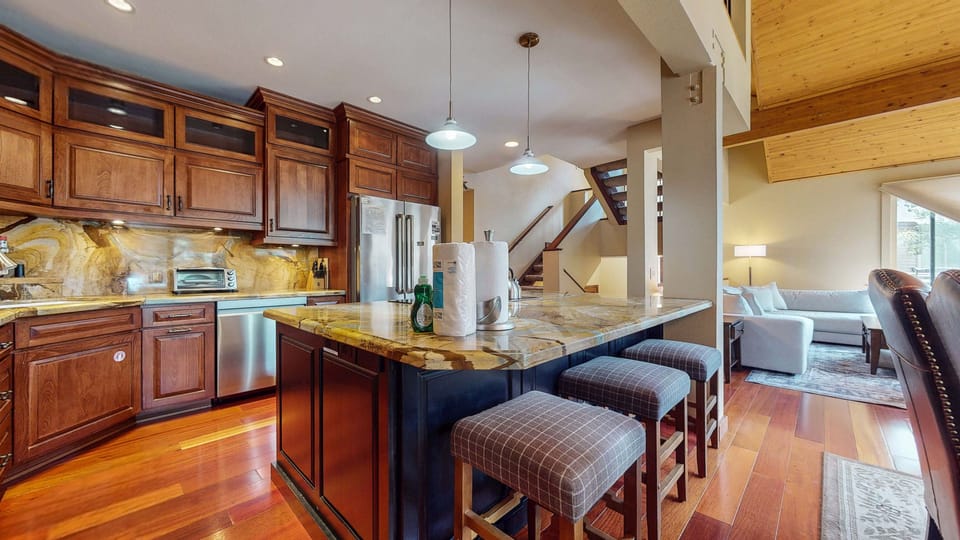 Indoors, Hardwood, Stained Wood, Kitchen, Appliance