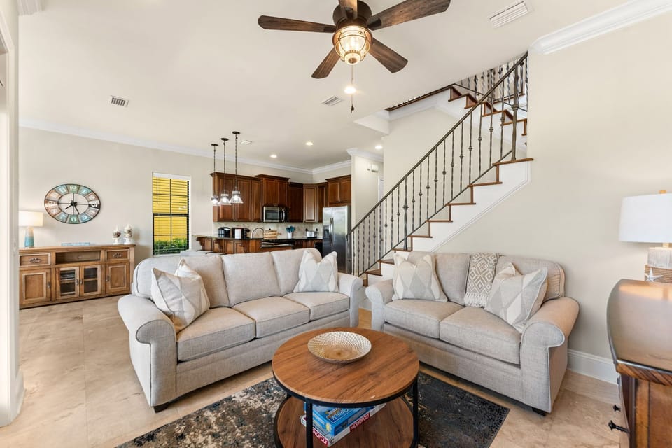 Open Concept Living and Kitchen Areas
