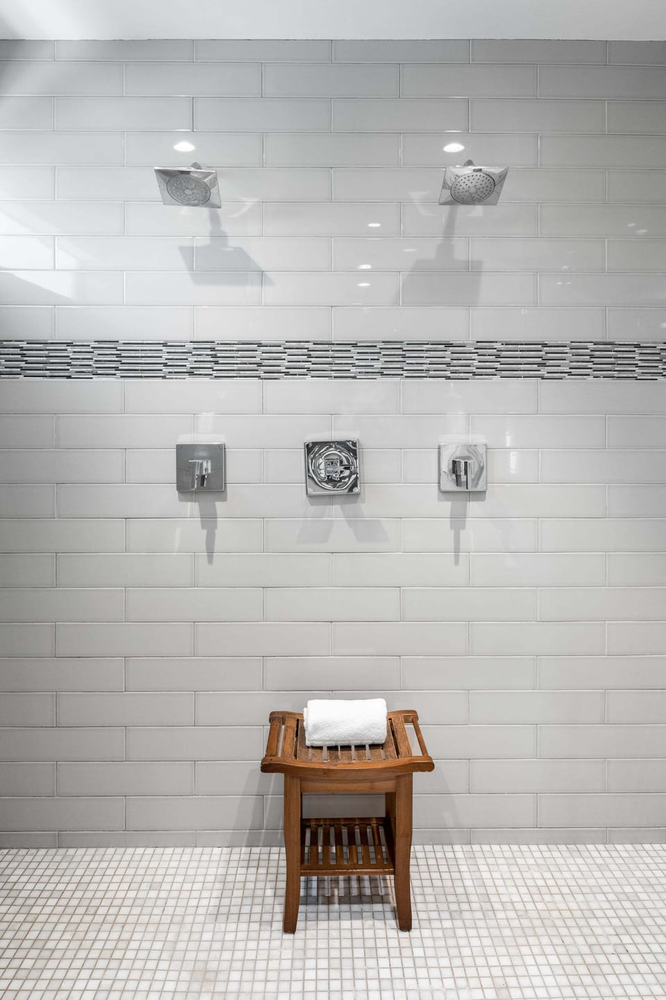 Walk-in shower.