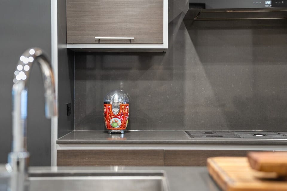 Kitchen: Sleek finishes meet vibrant accents for a culinary adventure in style!