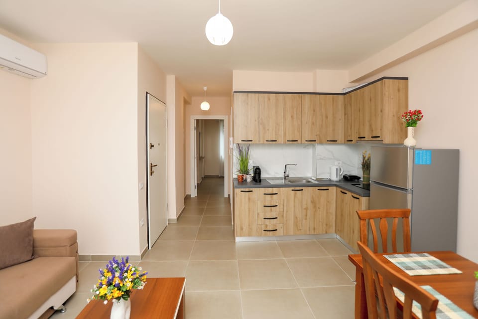 Kitchen and dining area
