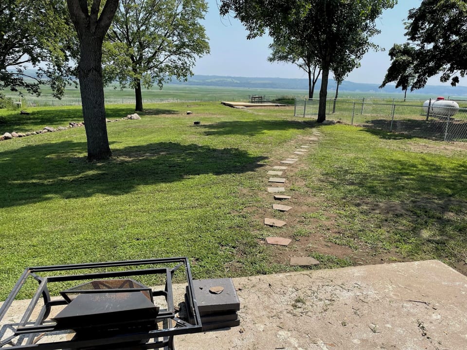 View from backyard patio