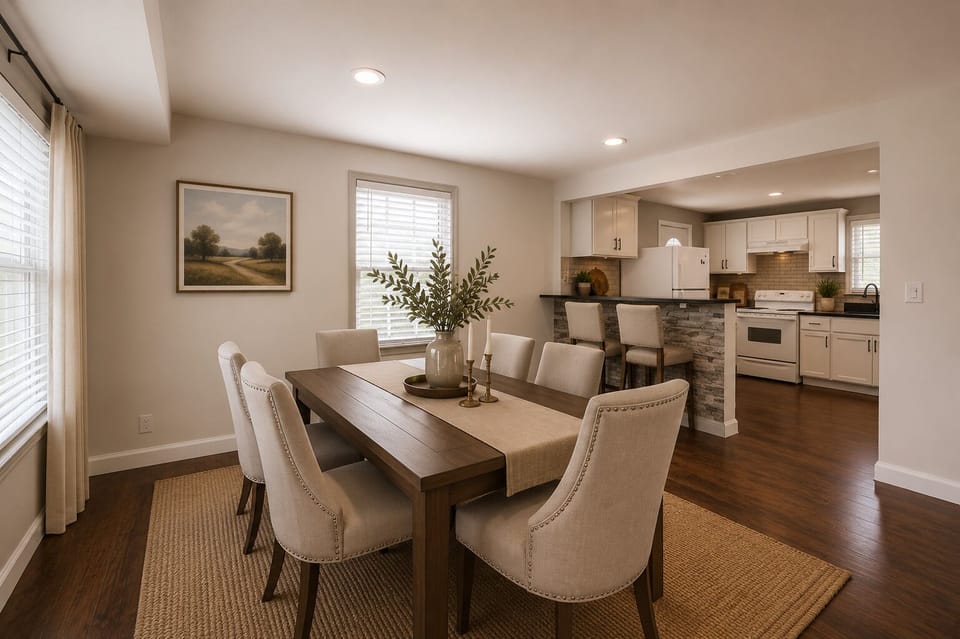 Elegant dining area perfect for family meals and meaningful gatherings.
