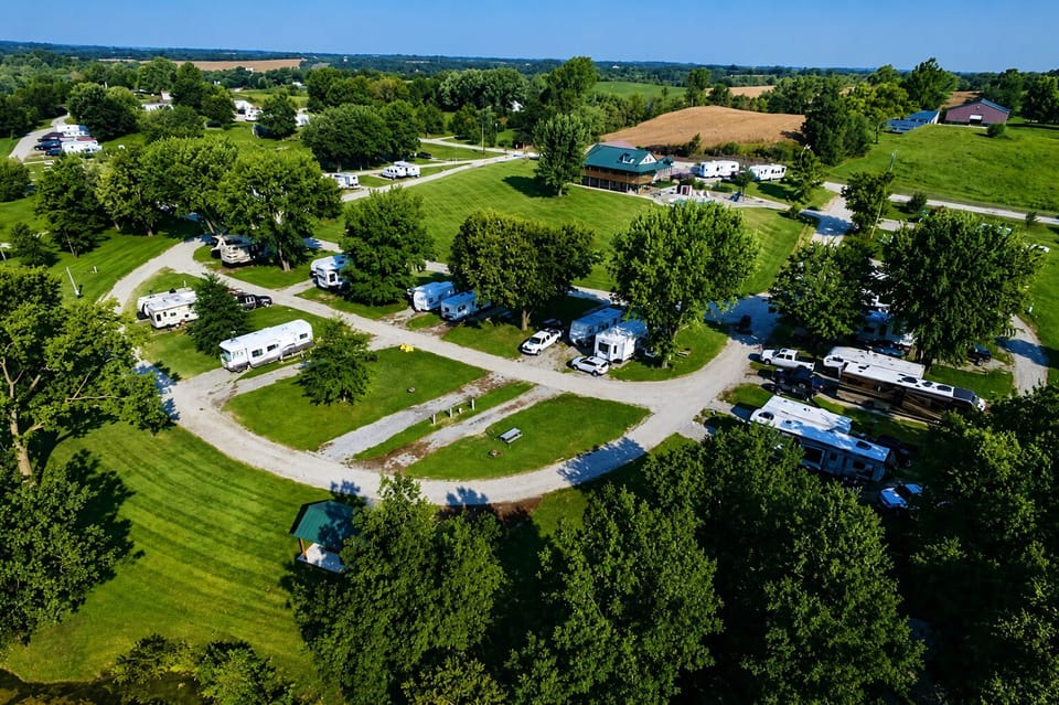 Aerial view of the Property