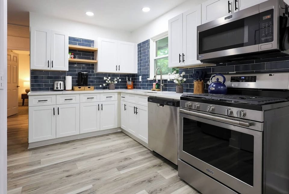 Fully stocked kitchen with Keurig