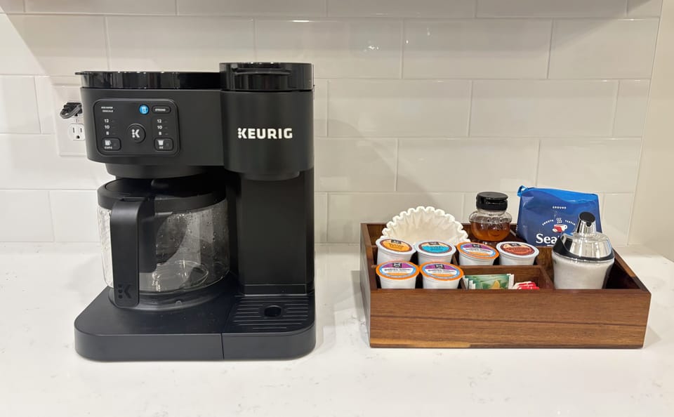 Fully stocked beverage center 