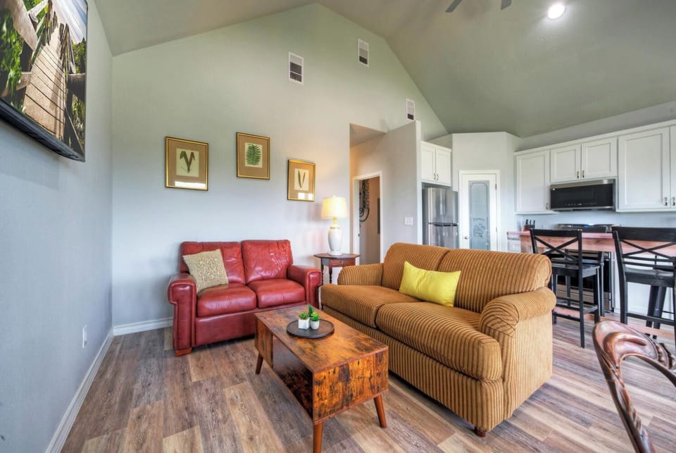 Bright living room with comfortable seating.