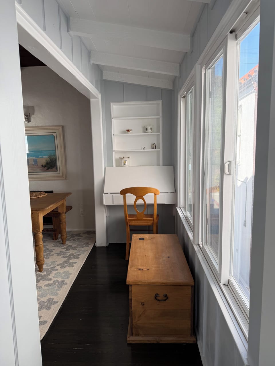 Cute nook. Chest with many puzzles.