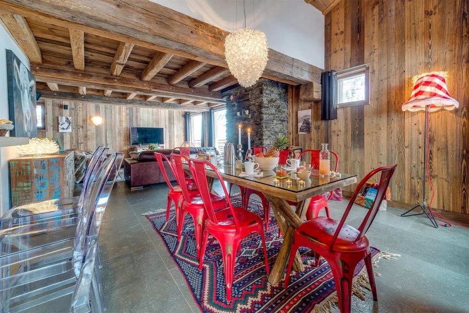 Reconnect with loved ones over a meal at the dining table.