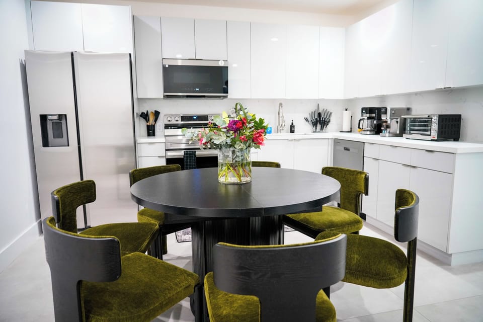 Dining for 7 people in your fully equipped kitchen
