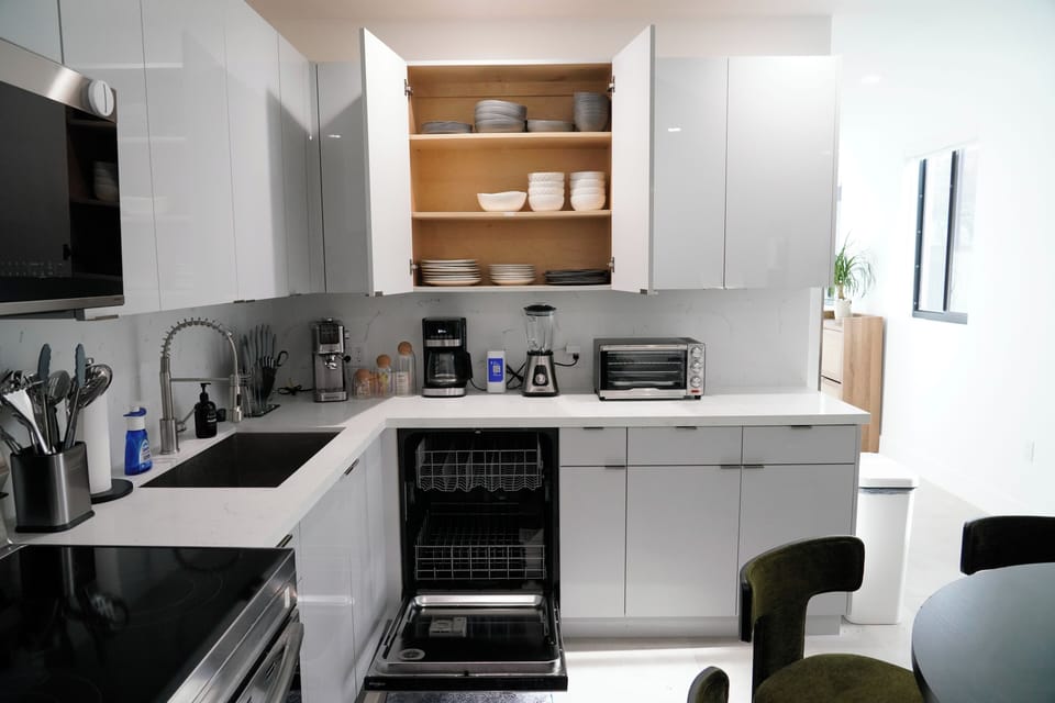 Fully stocked kitchen