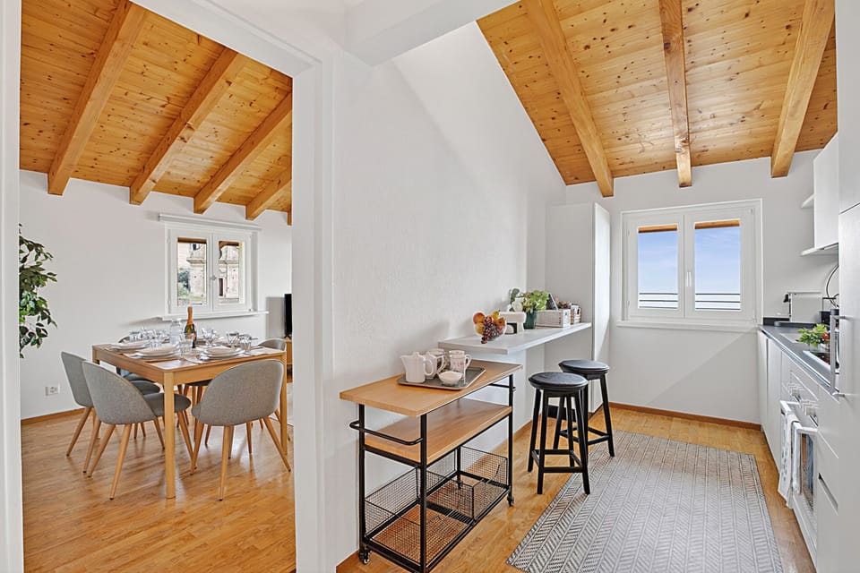 Kitchen and dining area