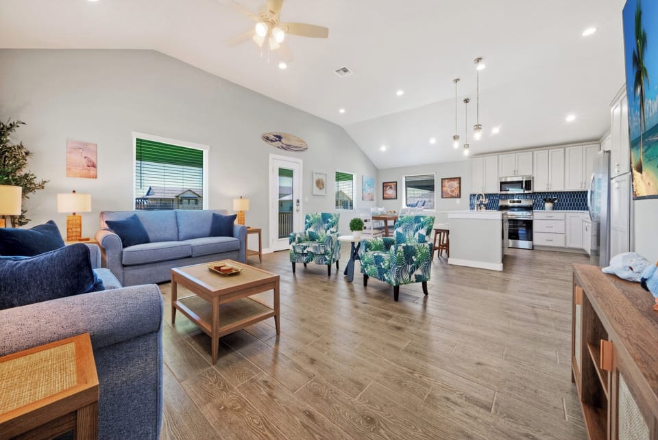 Spacious open-floor plan.