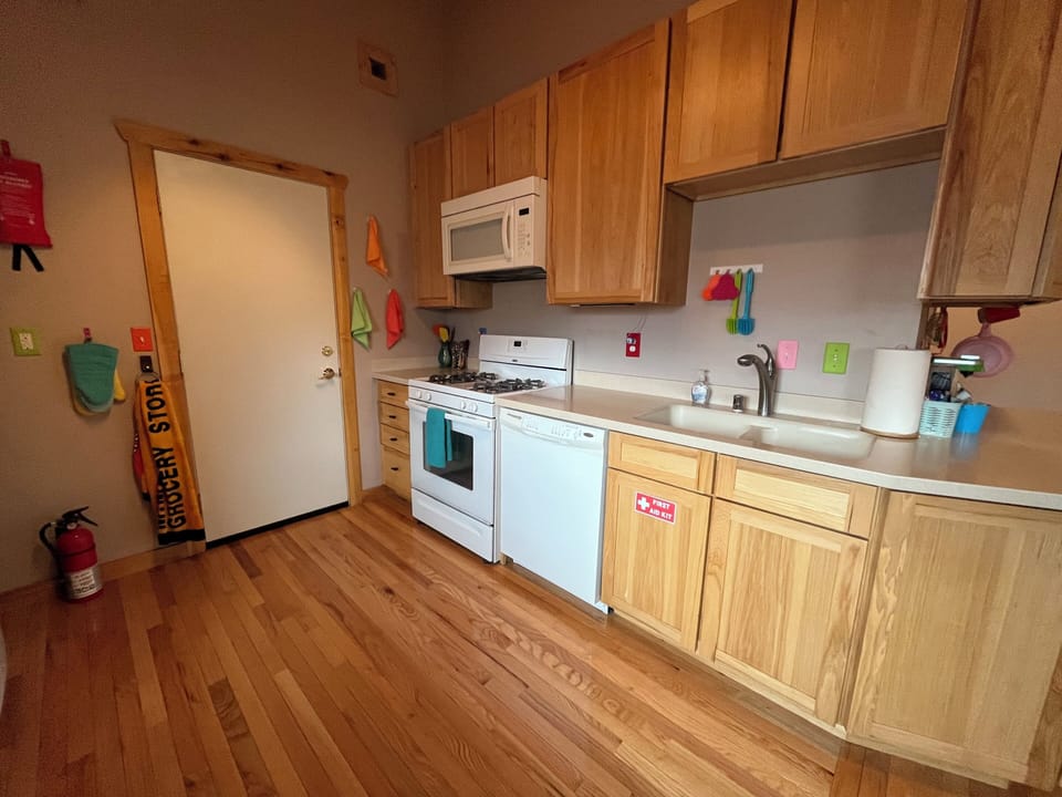 Full Kitchen with everything needed to prepare meals