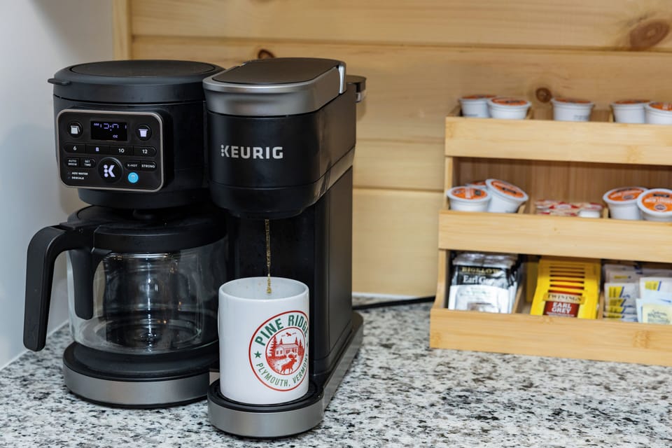 Gently ease into your morning with a warm cup of coffee