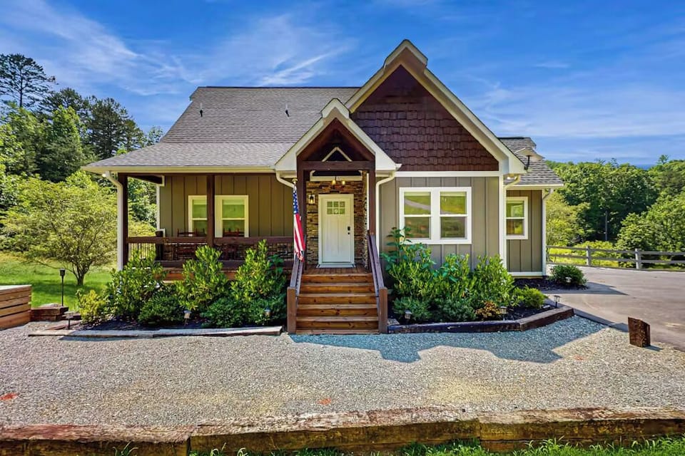 Front door and porch