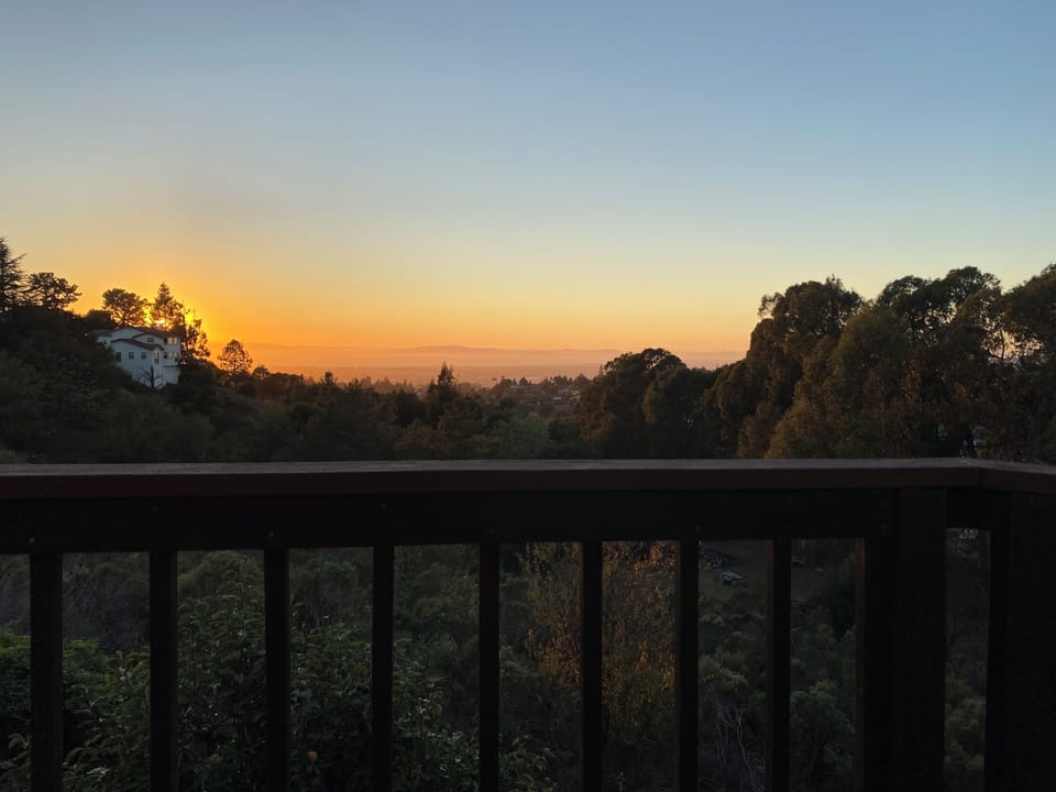 Bay views on the balcony
