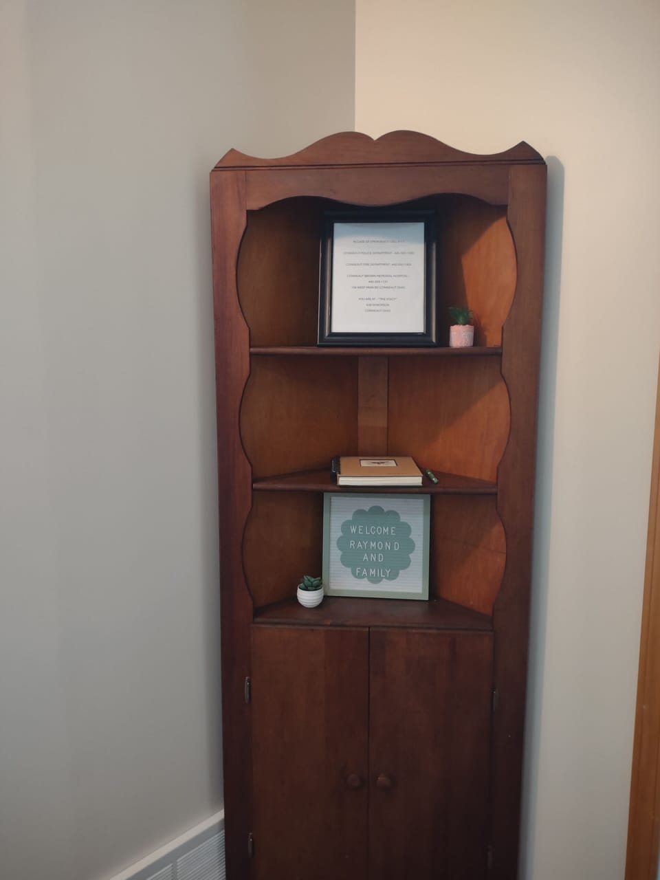 Welcome center, for our guests. 