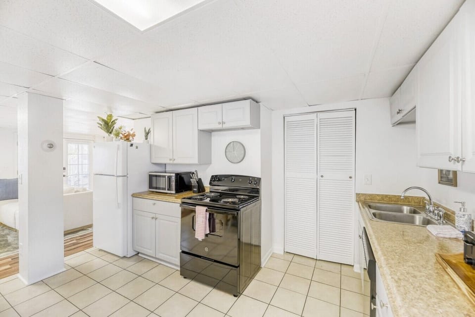The kitchen has everything you`ll need to cook meals at home if desired