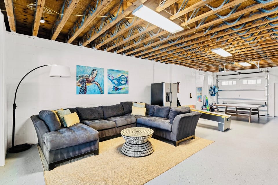 A vibrant, versatile hangout space designed to keep the whole crew entertained long after the sun goes down.