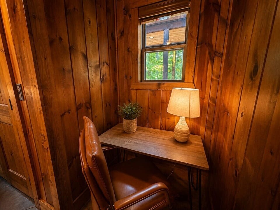 Dedicated workspace nook perfect for remote work and planning adventures