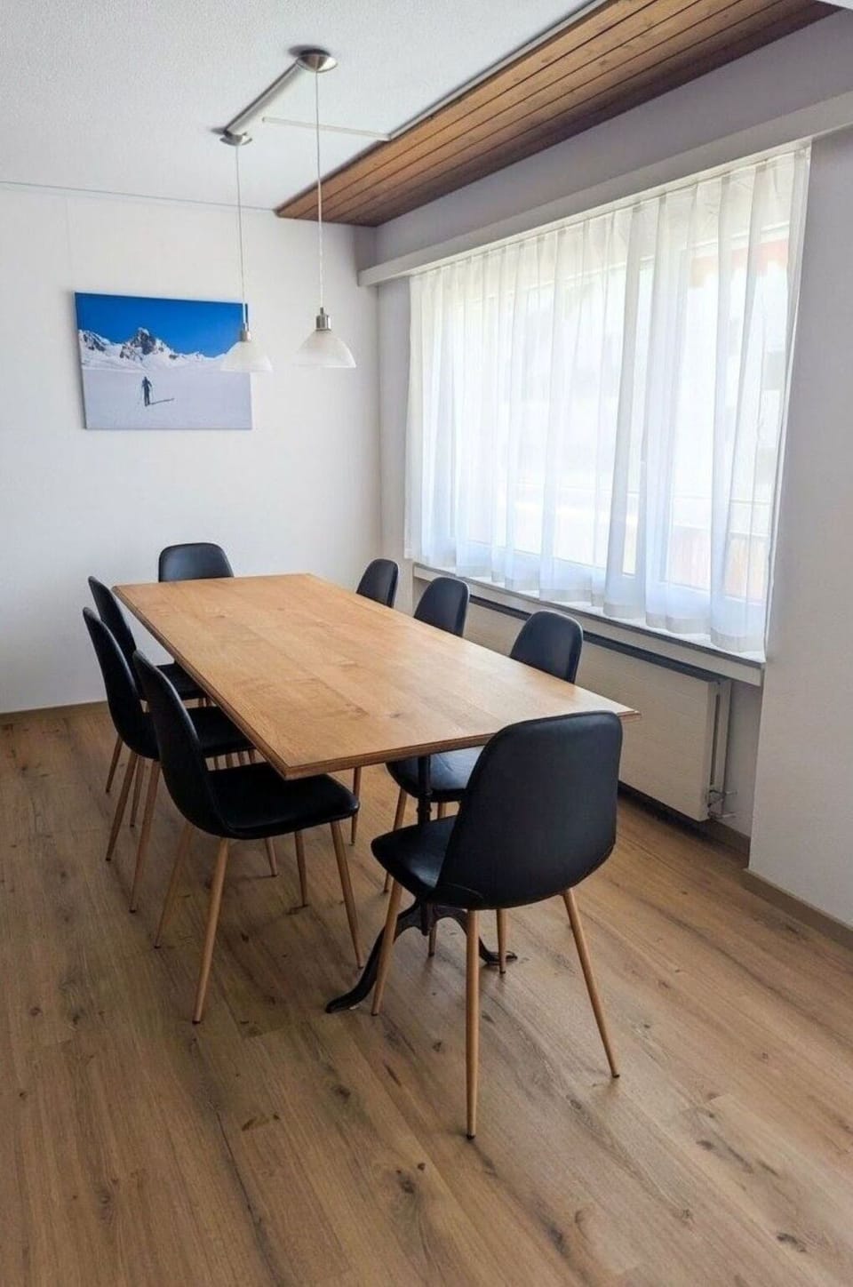 Furniture, Flooring, Interior Design, Floor, Wood Flooring, Wood, Table, Kitchen & Dining Room Table, Chair, Laminate Flooring