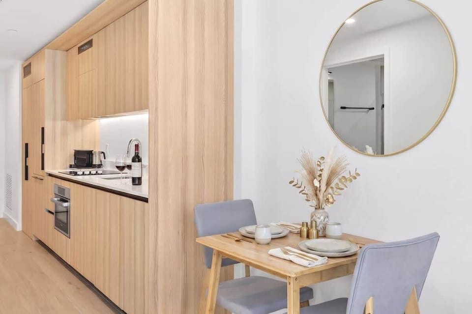 Cozy nook dining space for meals or coffee.