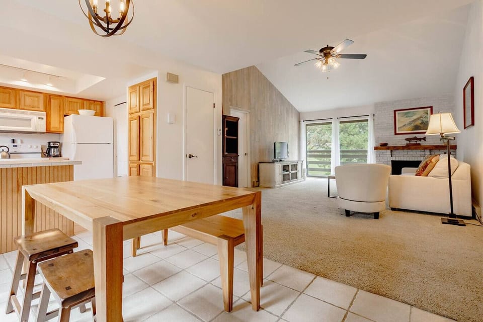 Open dining area and kitchen