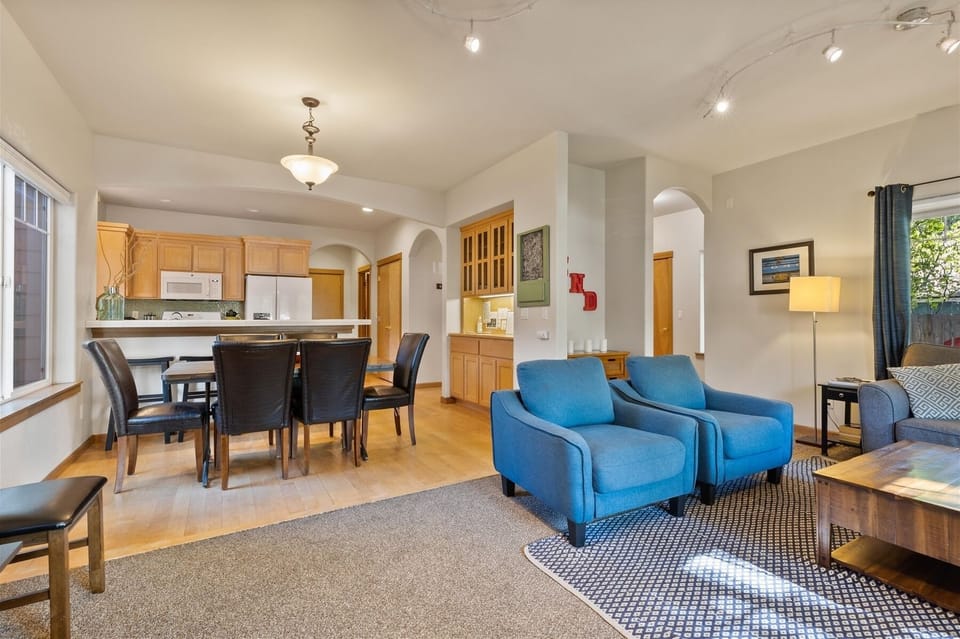 Open concept living area.