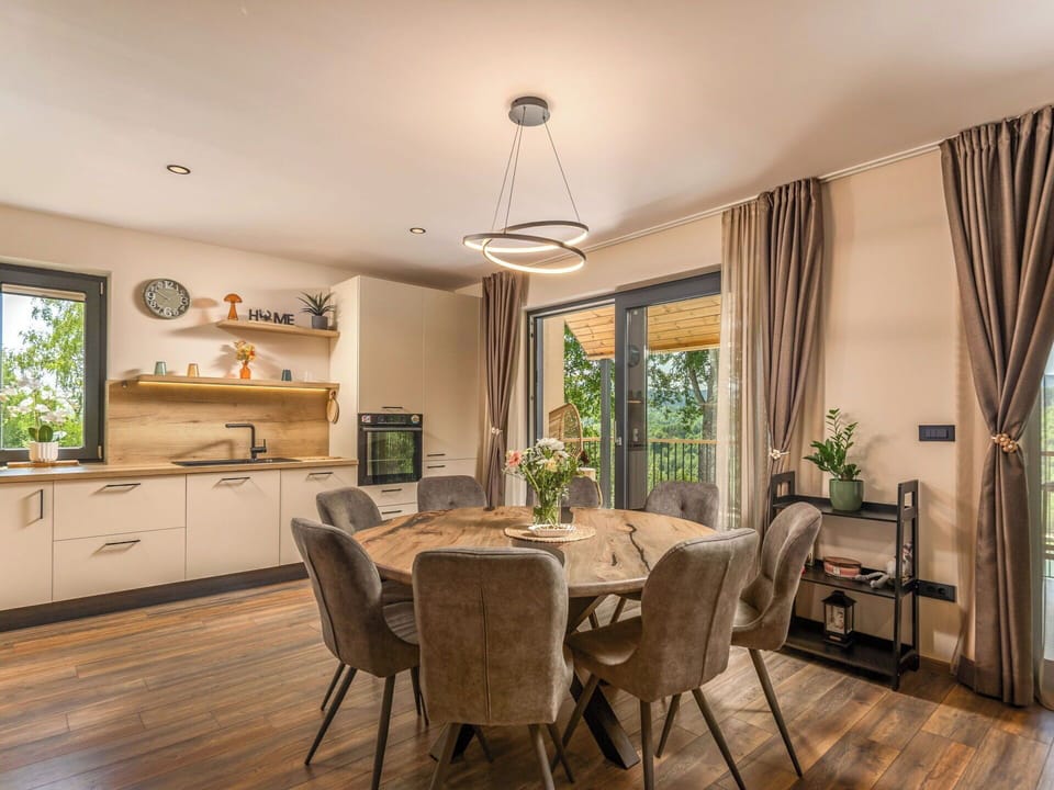 Furniture, Interior Design, Flooring, Wood Flooring, Wood, Chair, Floor, Kitchen & Dining Room Table, Dining Room, Table