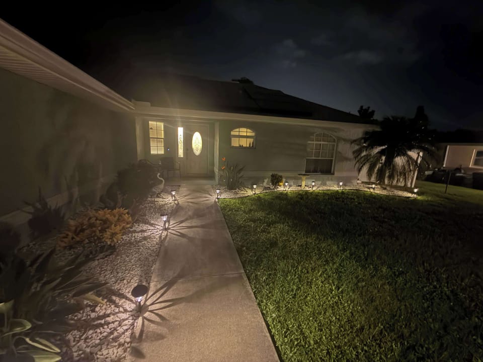 Night time Front Door