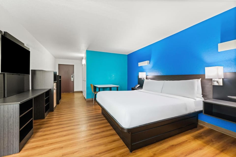 Bedroom. Interior and views may vary based on location and availability