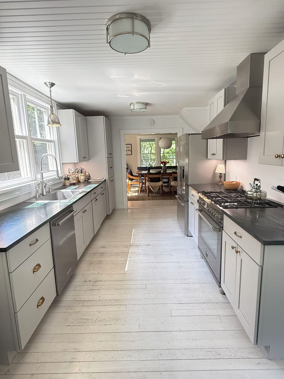 Kitchen with soapstone counters