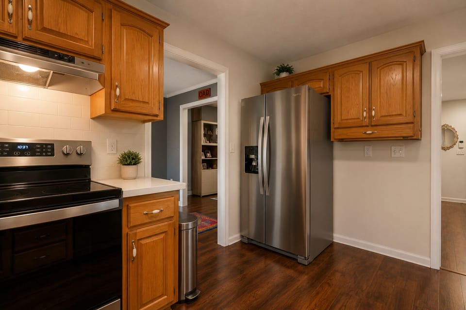 Modern appliances and abundant storage for extended stays.