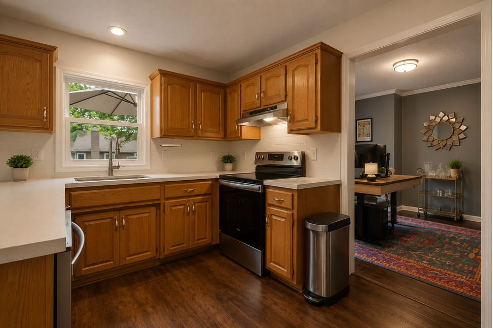 Well equipped kitchen ready for everyday meals and hosting.