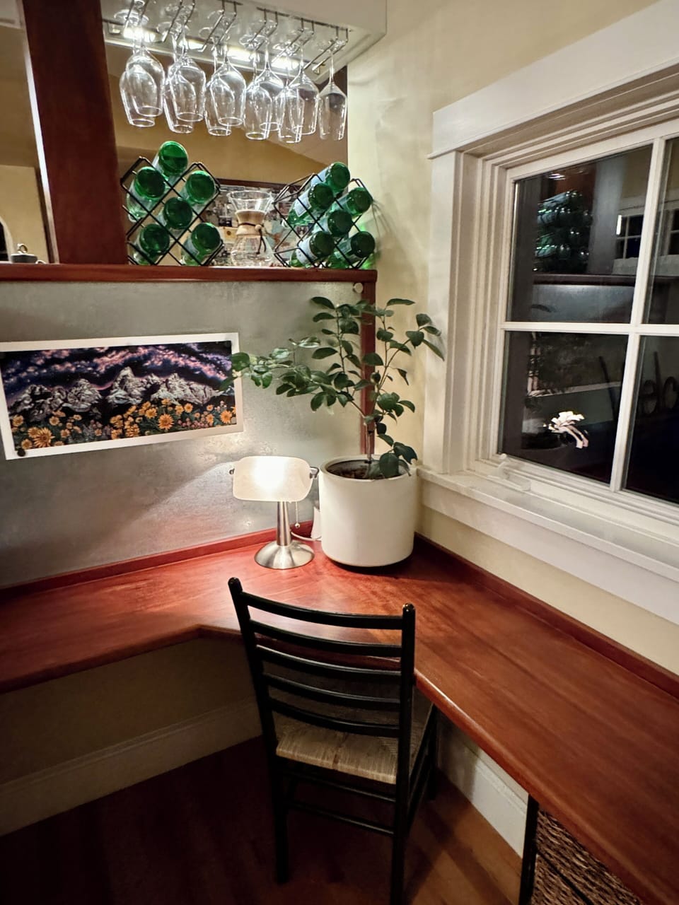 Downstairs work space