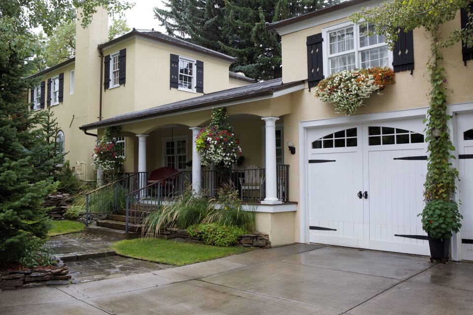 East side of home