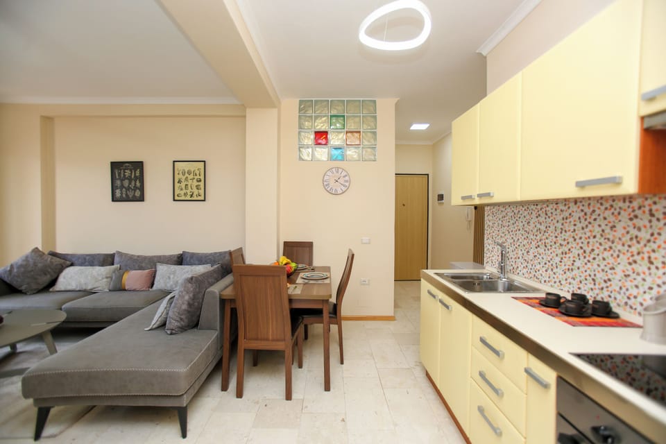 Kitchen and dining area